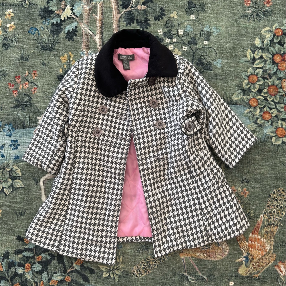 Kenneth Cole Reaction, Toddler houndstooth coat,  size 18 months